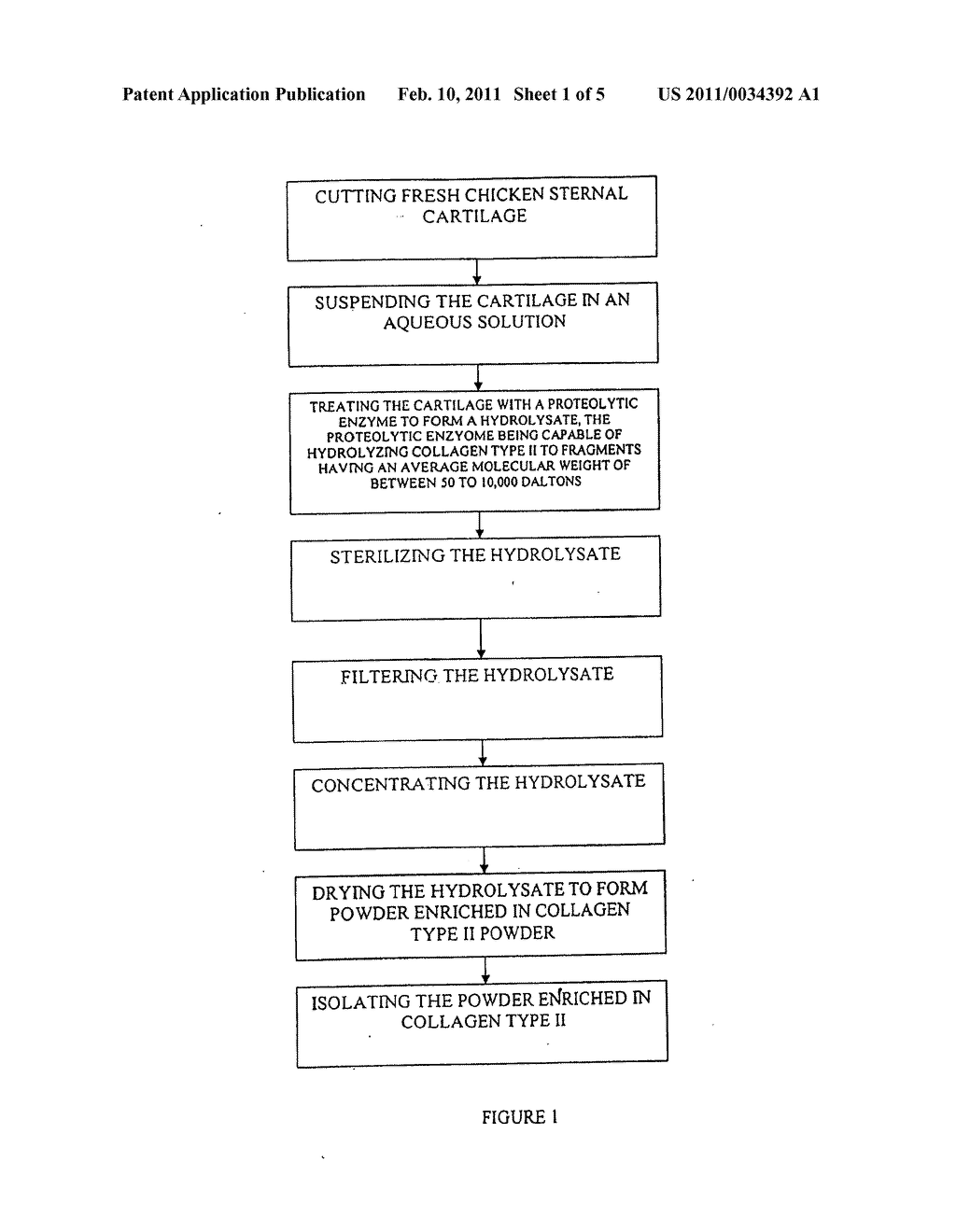 Hyaluronic Acid and Chondroitin Sulfate Based Hydrolyzed Collagen Type II and Method of Making Same - diagram, schematic, and image 02