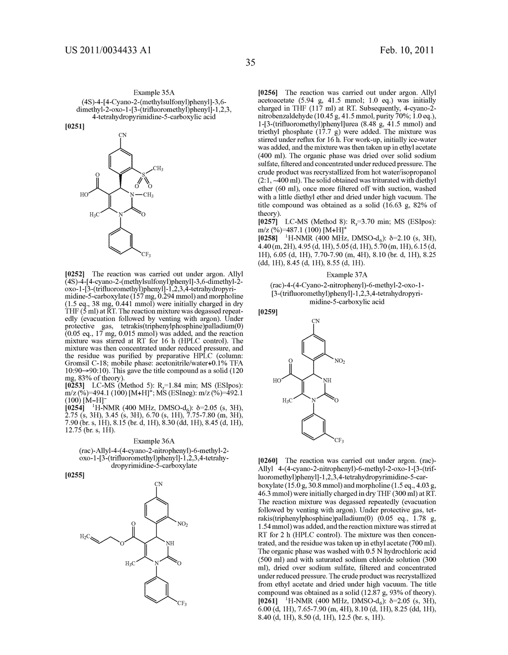 4-(4-CYANO-2-THIOARYL)DIHYDROPYRIMIDINONES AND THEIR USE - diagram, schematic, and image 36