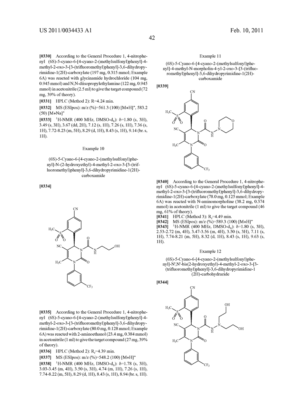 4-(4-CYANO-2-THIOARYL)DIHYDROPYRIMIDINONES AND THEIR USE - diagram, schematic, and image 43