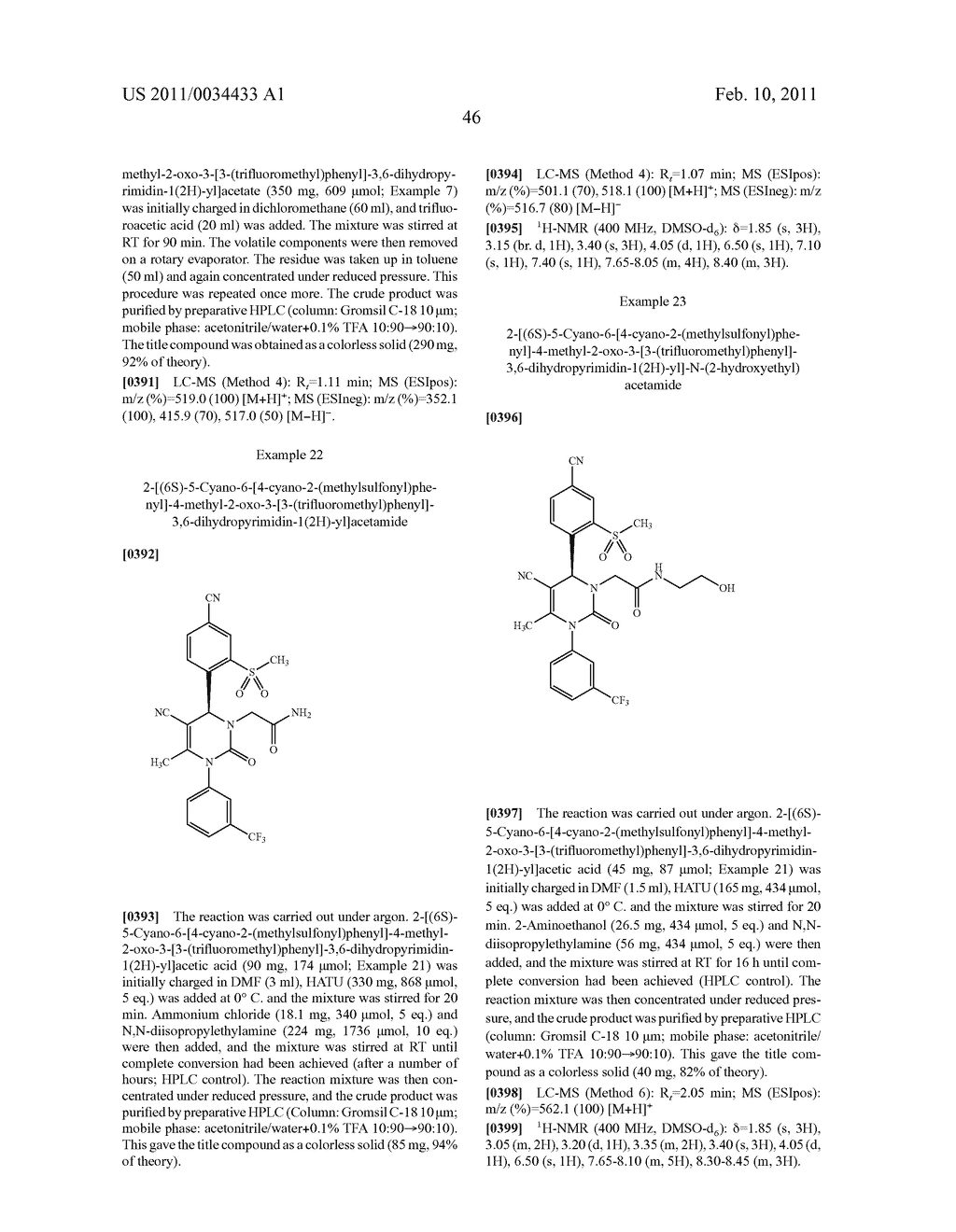 4-(4-CYANO-2-THIOARYL)DIHYDROPYRIMIDINONES AND THEIR USE - diagram, schematic, and image 47