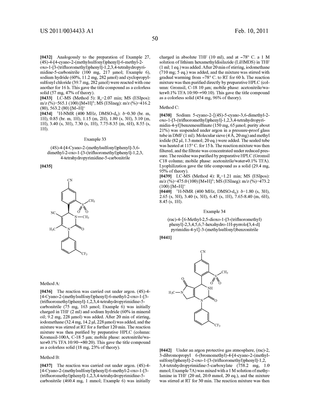 4-(4-CYANO-2-THIOARYL)DIHYDROPYRIMIDINONES AND THEIR USE - diagram, schematic, and image 51