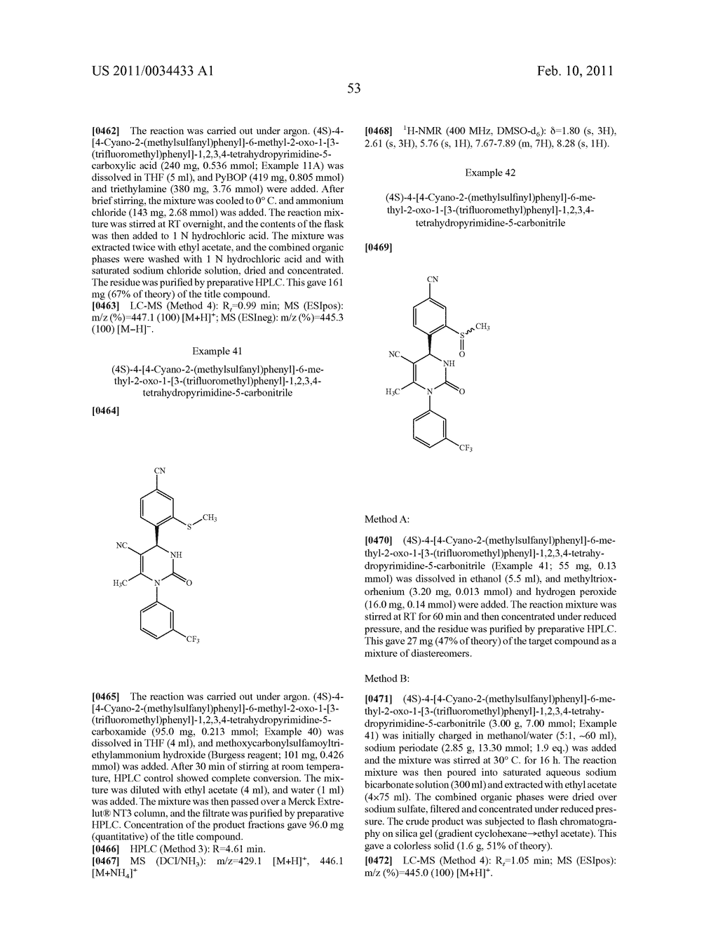 4-(4-CYANO-2-THIOARYL)DIHYDROPYRIMIDINONES AND THEIR USE - diagram, schematic, and image 54