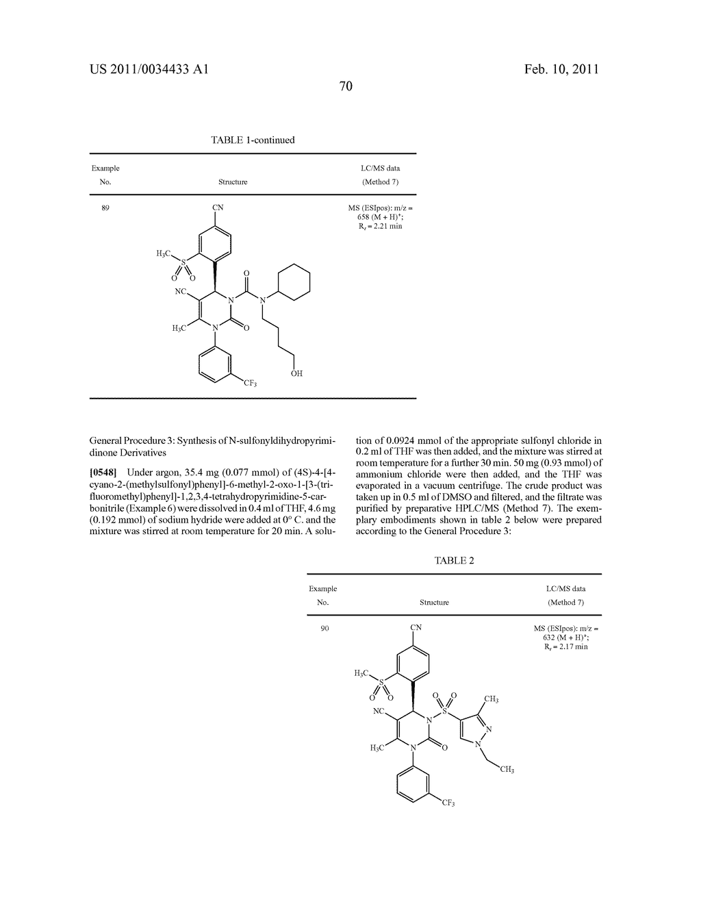 4-(4-CYANO-2-THIOARYL)DIHYDROPYRIMIDINONES AND THEIR USE - diagram, schematic, and image 71