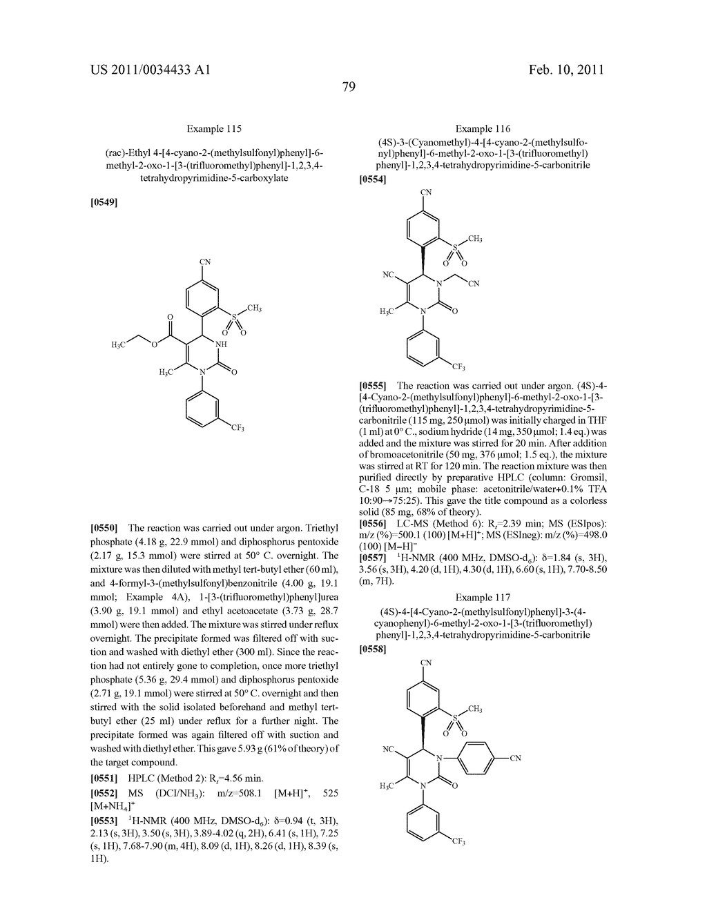4-(4-CYANO-2-THIOARYL)DIHYDROPYRIMIDINONES AND THEIR USE - diagram, schematic, and image 80