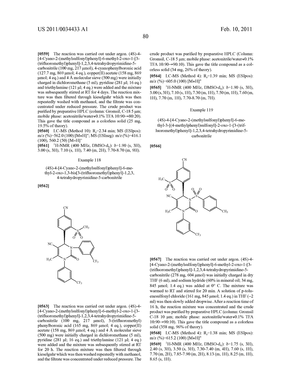 4-(4-CYANO-2-THIOARYL)DIHYDROPYRIMIDINONES AND THEIR USE - diagram, schematic, and image 81