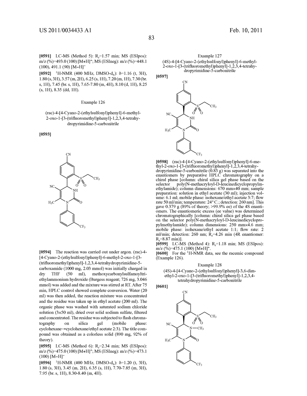 4-(4-CYANO-2-THIOARYL)DIHYDROPYRIMIDINONES AND THEIR USE - diagram, schematic, and image 84