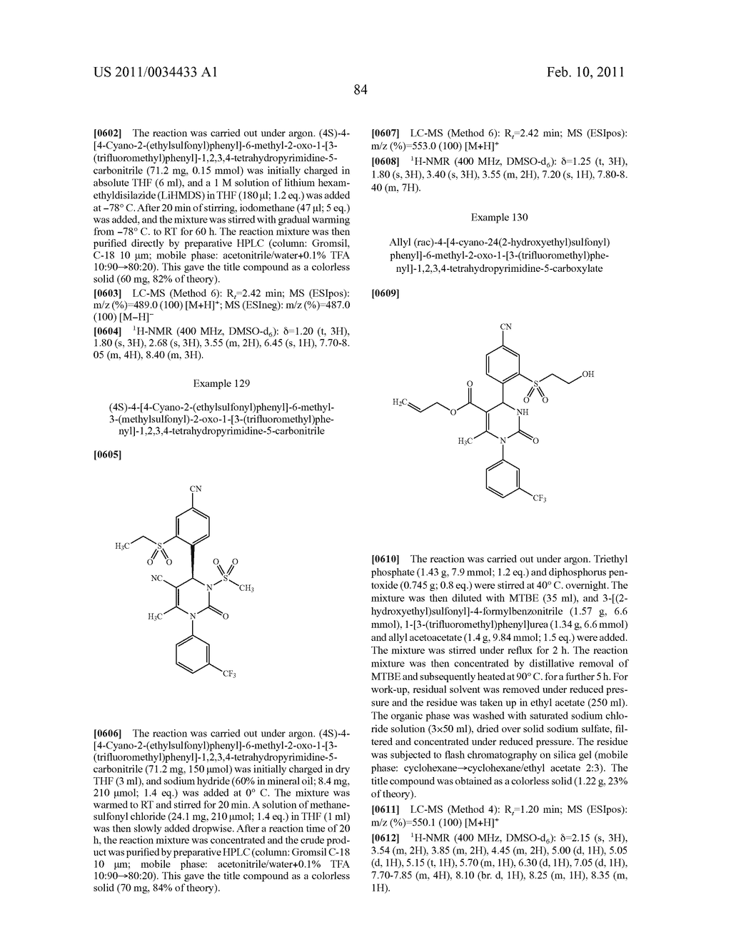 4-(4-CYANO-2-THIOARYL)DIHYDROPYRIMIDINONES AND THEIR USE - diagram, schematic, and image 85