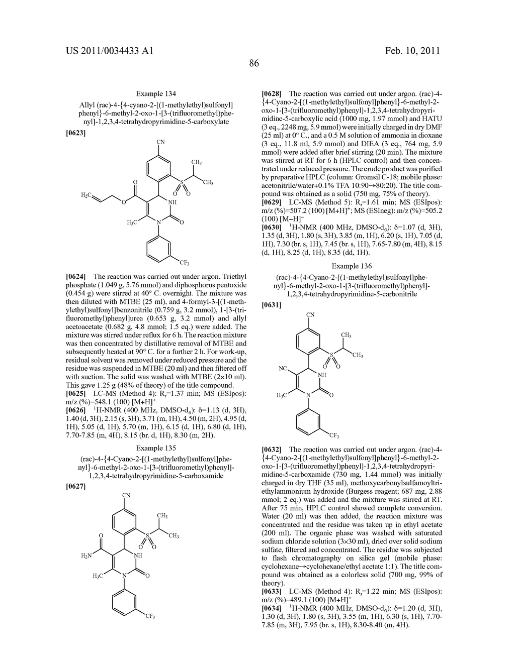 4-(4-CYANO-2-THIOARYL)DIHYDROPYRIMIDINONES AND THEIR USE - diagram, schematic, and image 87