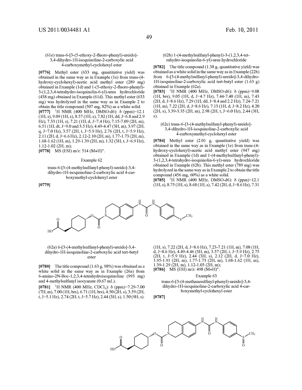 NOVEL TETRAHYDROISOQUINOLINE DERIVATIVE - diagram, schematic, and image 50