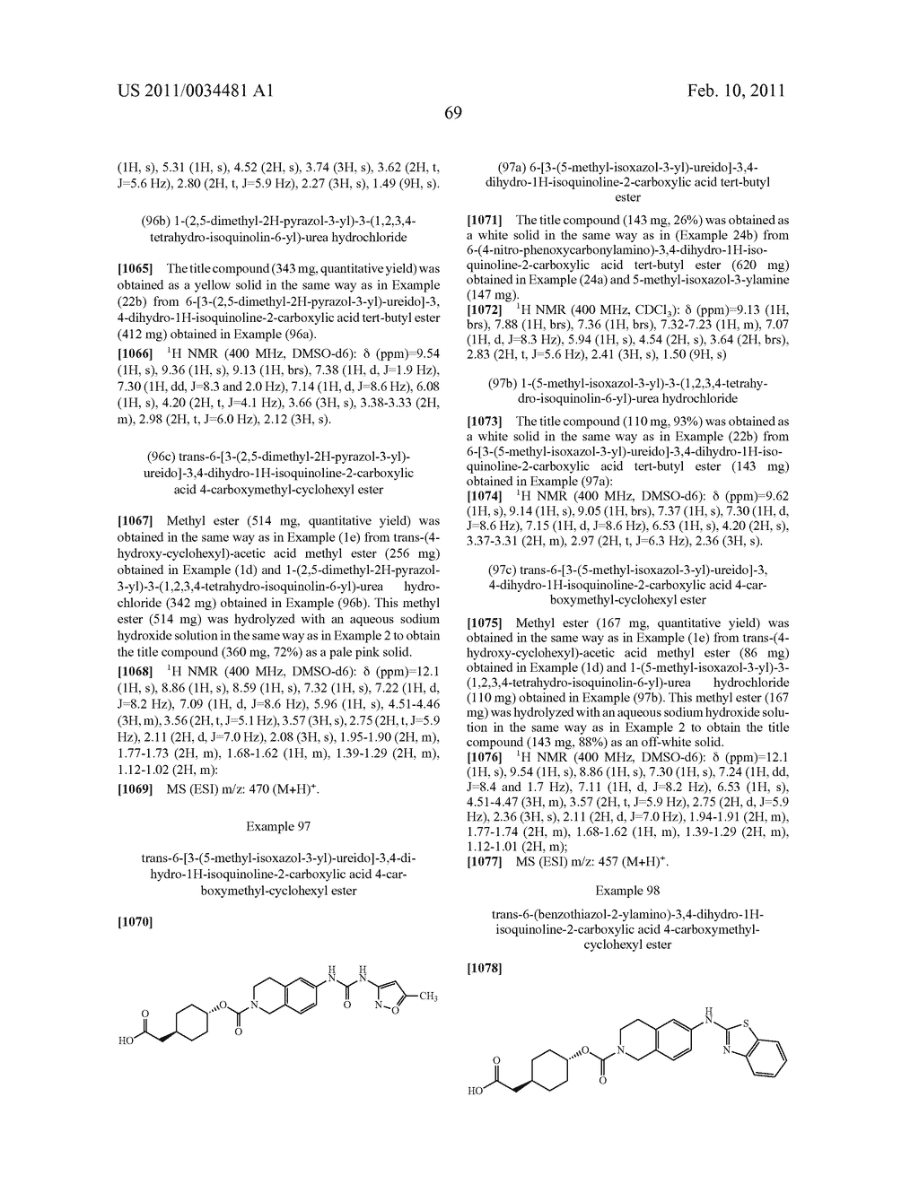 NOVEL TETRAHYDROISOQUINOLINE DERIVATIVE - diagram, schematic, and image 70