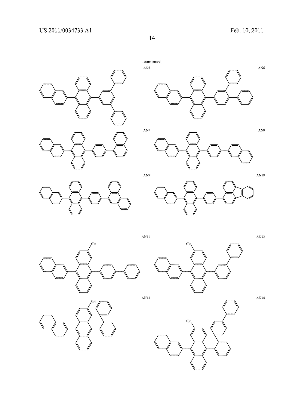 AROMATIC AMINE DERIVATIVE AND ORGANIC ELECTROLUMINESCENCE DEVICE USING THE SAME - diagram, schematic, and image 19