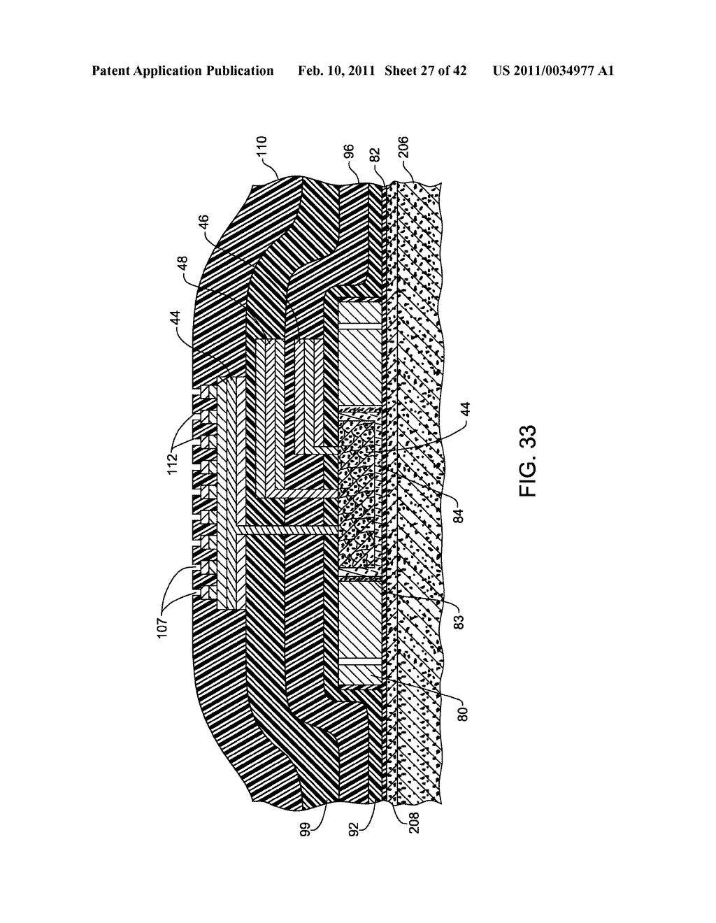 IMPLANTABLE ELECTRODE ARRAY ASSEMBLY INCLUDING A CARRIER FOR SUPPORTING THE ELECTRODES AND CONTROL MODULES FOR REGULATING OPERATION OF THE ELECTRODES EMBEDDED IN THE CARRIER, AND METHOD OF MAKING SAME - diagram, schematic, and image 28