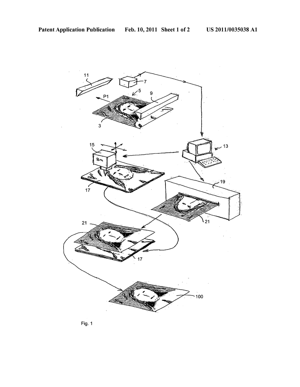 System and Method for Making a Three-Dimensional Reproduction of a Relief Surface - diagram, schematic, and image 02