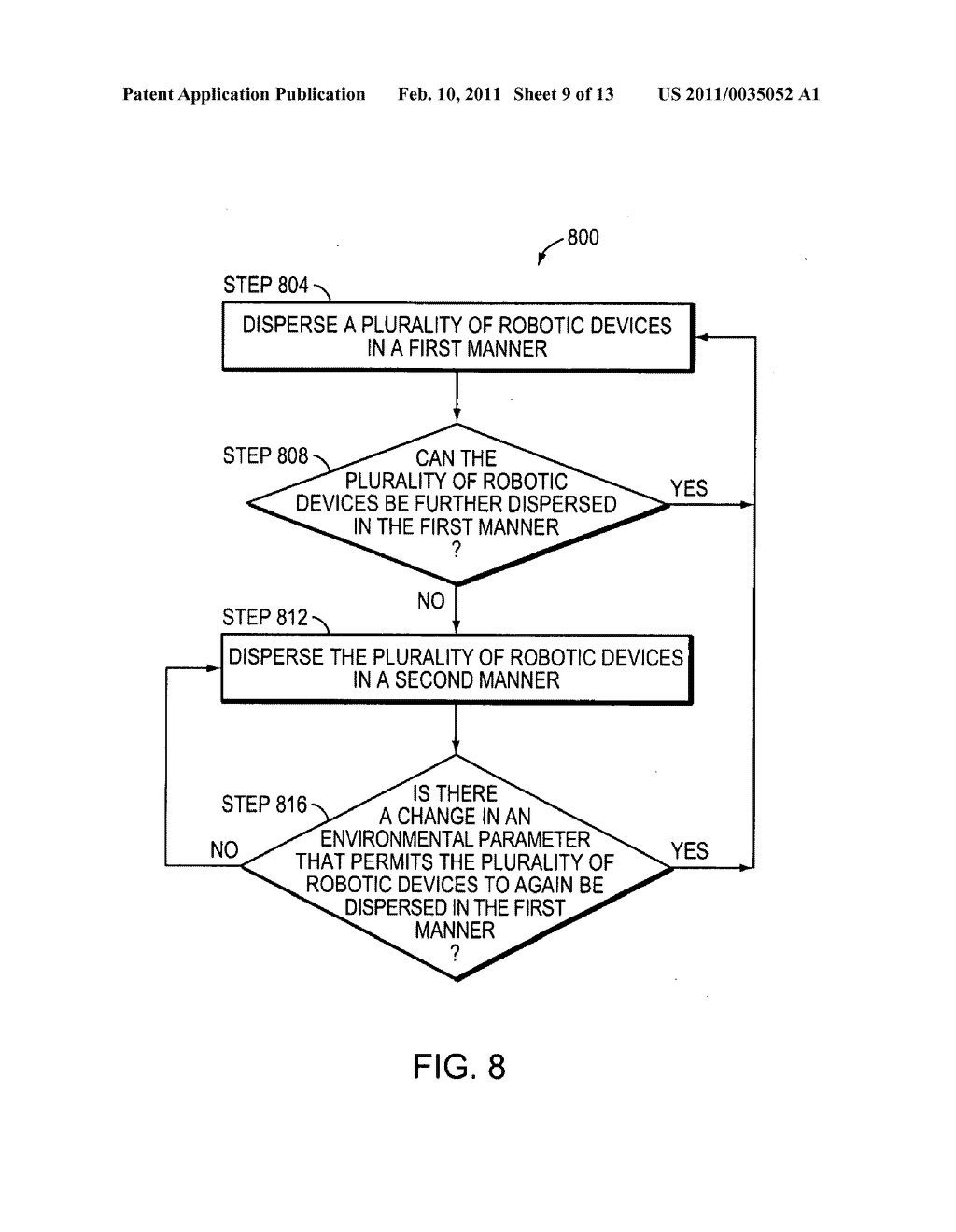 SYSTEMS AND METHODS FOR DISPERSING AND CLUSTERING A PLURALITY OF ROBOTIC DEVICES - diagram, schematic, and image 10