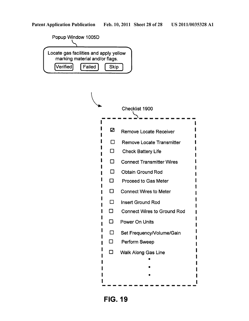 METHODS, APPARATUS, AND SYSTEMS FOR GENERATING TECHNICIAN CHECKLISTS FOR LOCATE AND/OR MARKING OPERATIONS - diagram, schematic, and image 29