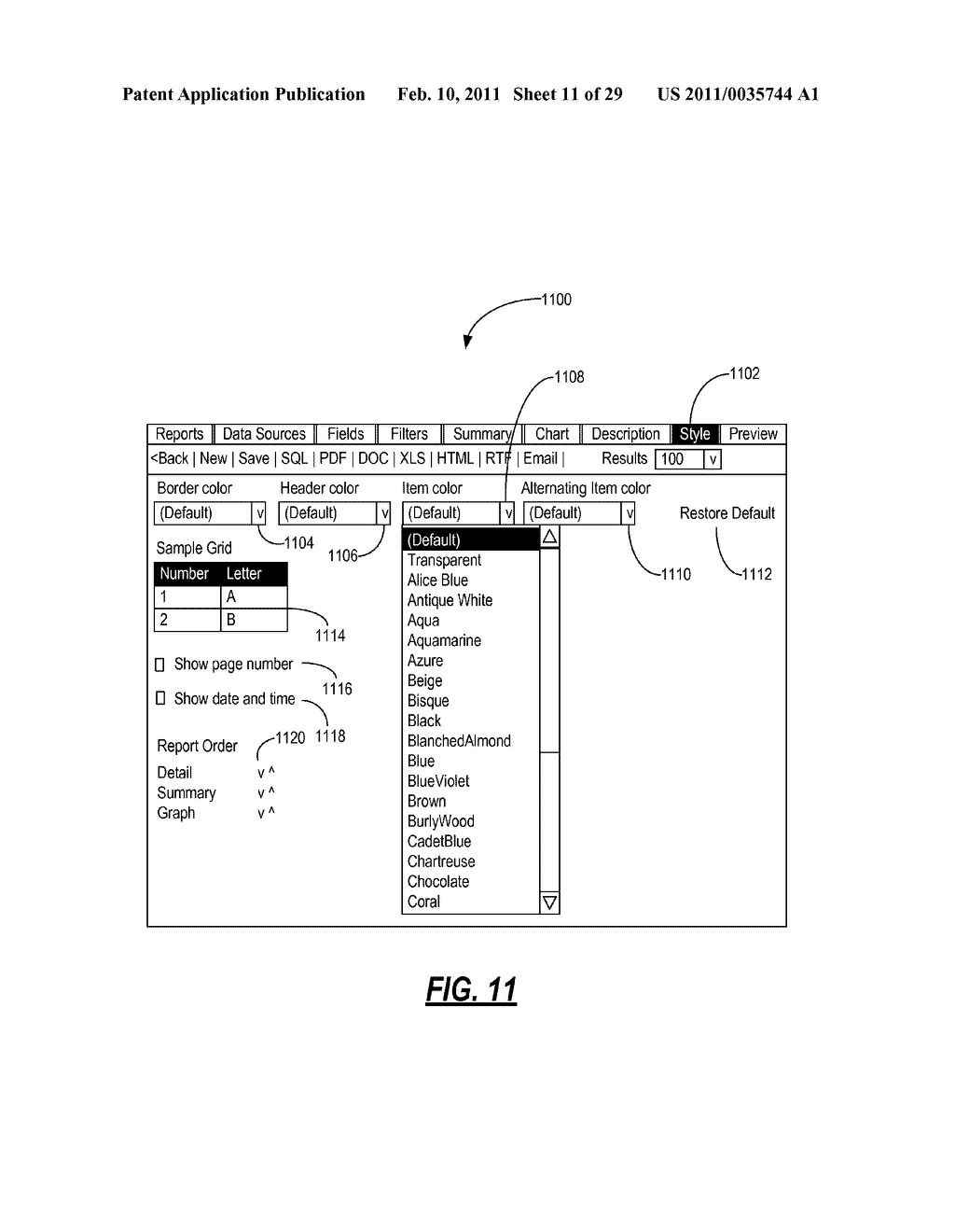 SELF-SERVICE DATABASE REPORTING SYSTEMS AND METHODS - diagram, schematic, and image 12