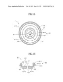 CHUCKING DEVICE, BRUSHLESS MOTOR, DISK DRIVE APPARATUS AND METHOD FOR MANUFACTURING THE CHUCKING DEVICE diagram and image