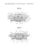 CHUCKING DEVICE, BRUSHLESS MOTOR, DISK DRIVE APPARATUS AND METHOD FOR MANUFACTURING THE CHUCKING DEVICE diagram and image