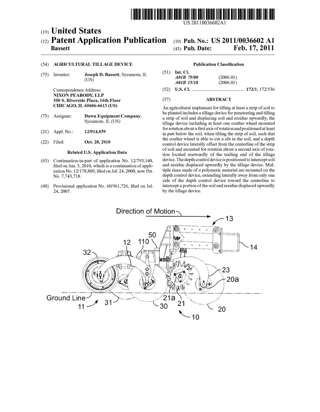 AGRICULTURAL TILLAGE DEVICE - diagram, schematic, and image 01