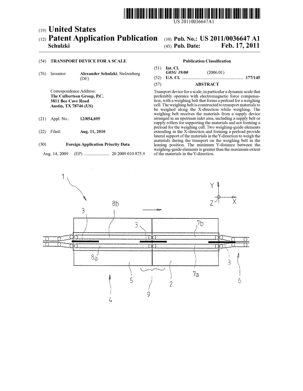 TRANSPORT DEVICE FOR A SCALE - diagram, schematic, and image 01