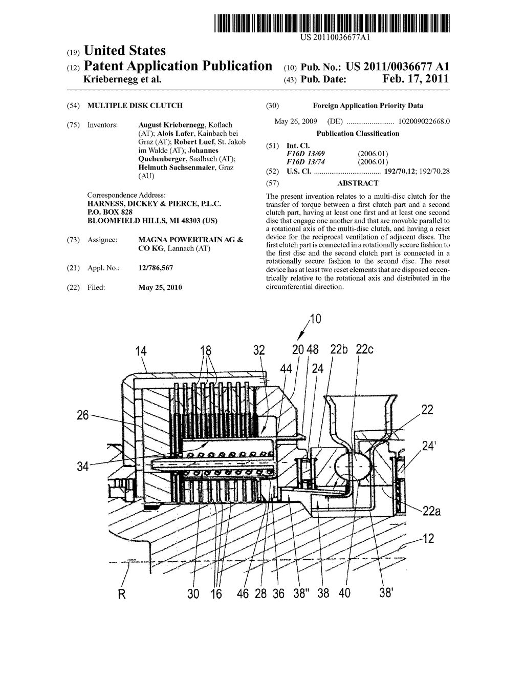 MULTIPLE DISK CLUTCH - diagram, schematic, and image 01