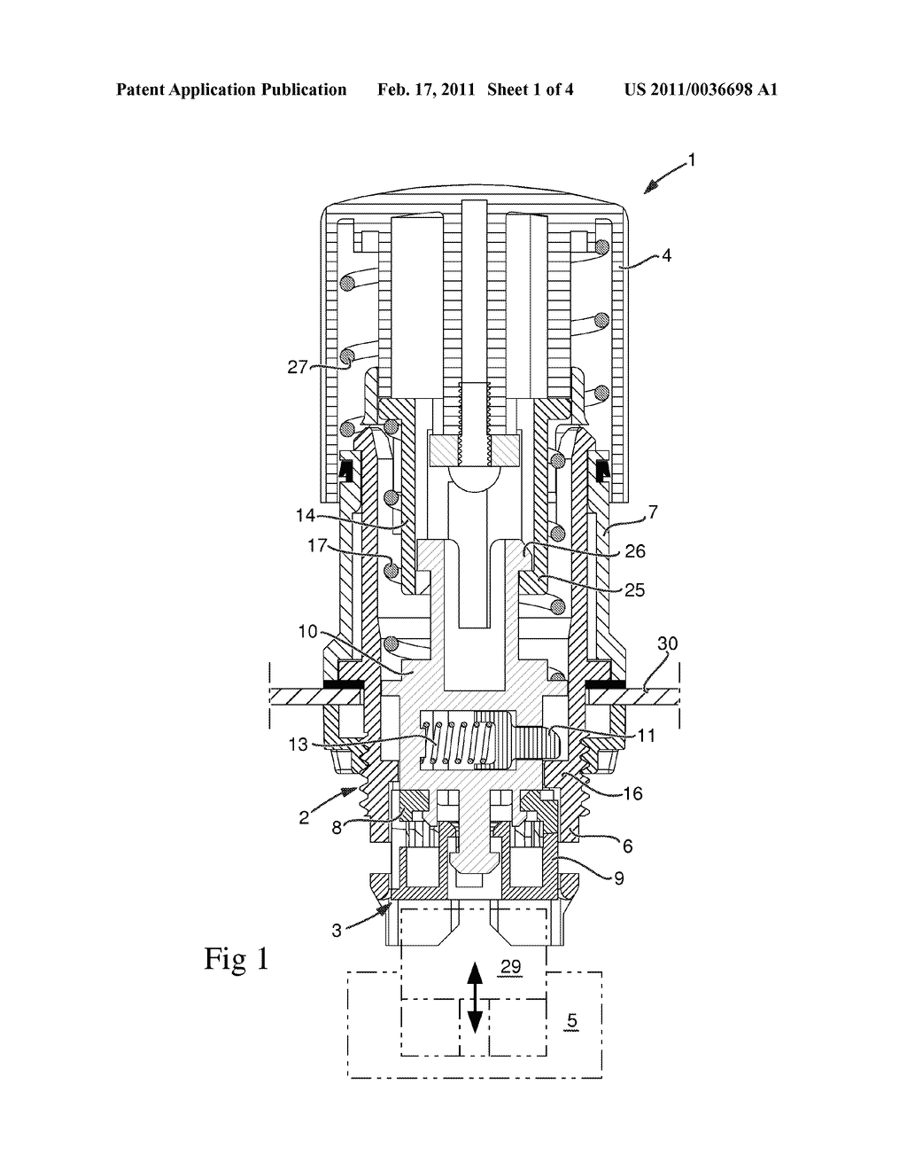 ACTUATOR DEVICE AND AN ELECTRIC SWITCH DEVICE PROVIDED THEREWITH - diagram, schematic, and image 02