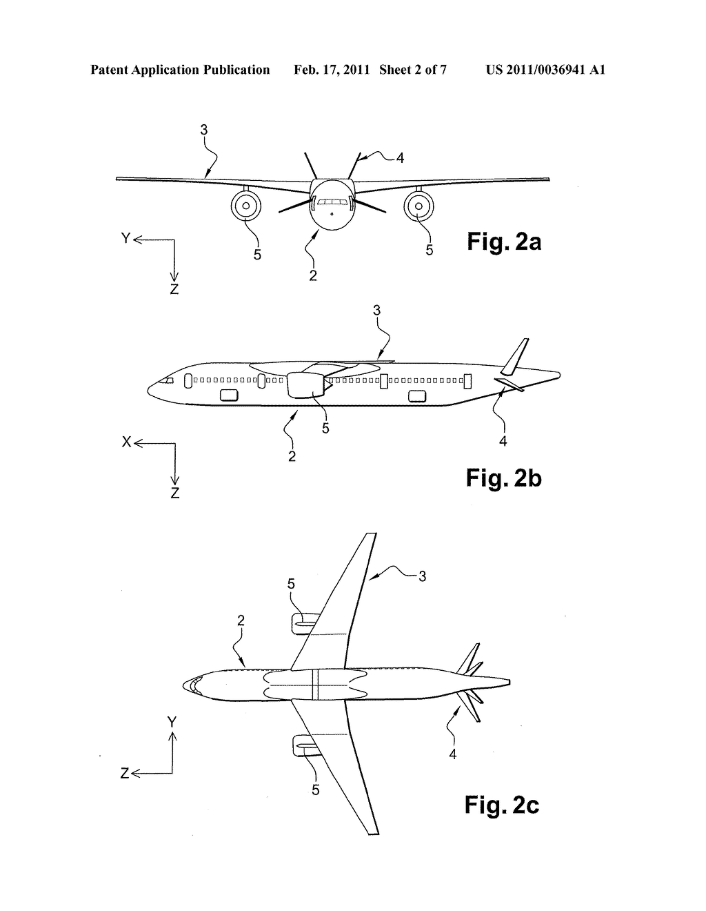 Aircraft with a wing movable along the longitudinal axis of th fuselage - diagram, schematic, and image 03