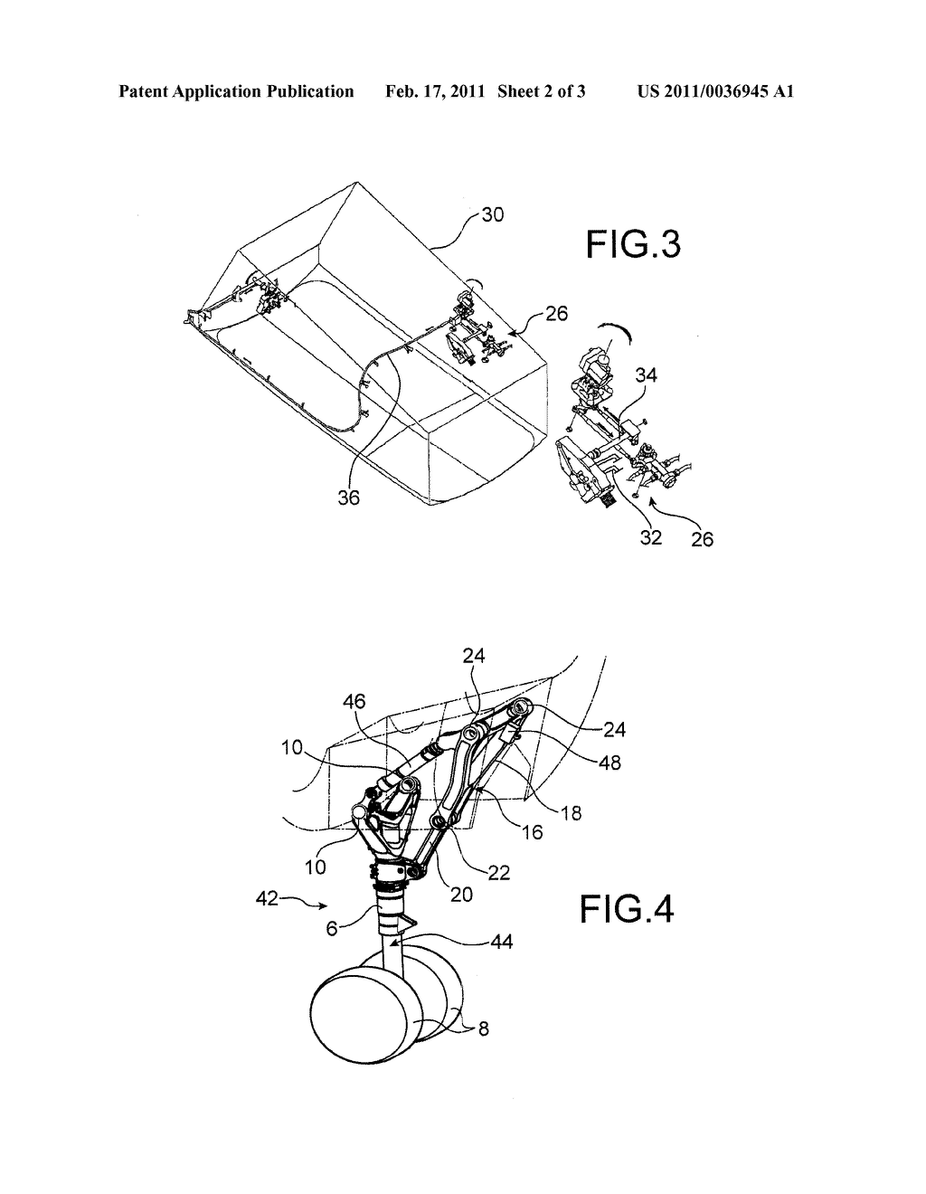FRONT AIRCRAFT LANDING GEAR BUILT INTO ELECTRIC CONTROL - diagram, schematic, and image 03