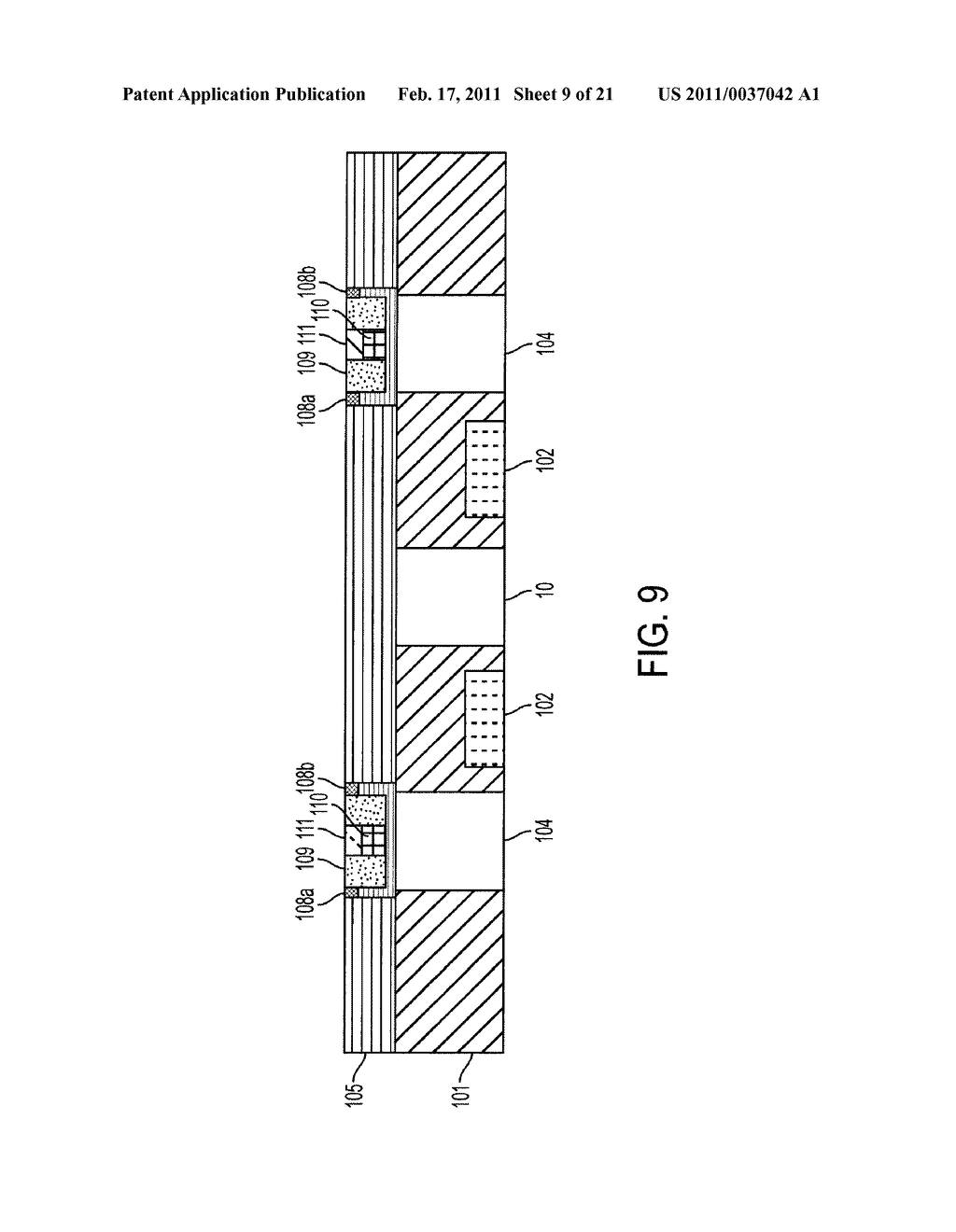 PHASE CHANGE MEMORY DEVICE WITH PLATED PHASE CHANGE MATERIAL - diagram, schematic, and image 10