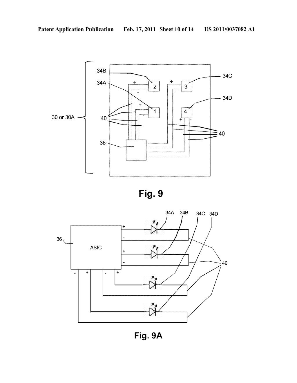 Smart Integrated Semiconductor Light Emitting System Including Light Emitting Diodes And Application Specific Integrated Circuits (ASIC) - diagram, schematic, and image 11