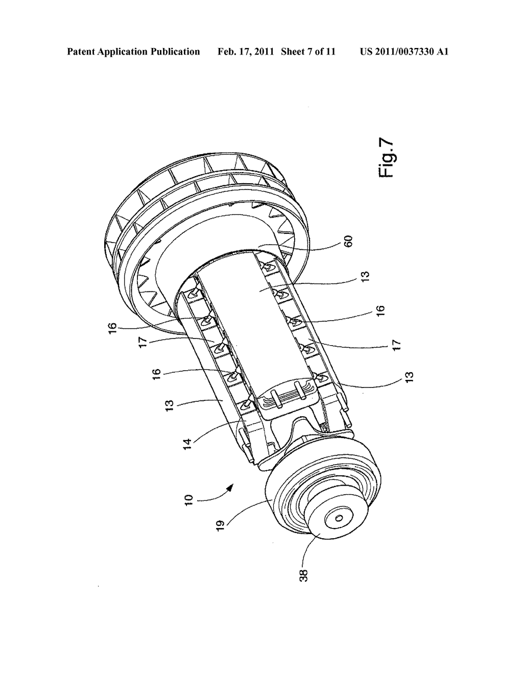  ELECTRIC MACHINE INCLUDING A MULTI-CHANNEL FAN - diagram, schematic, and image 08