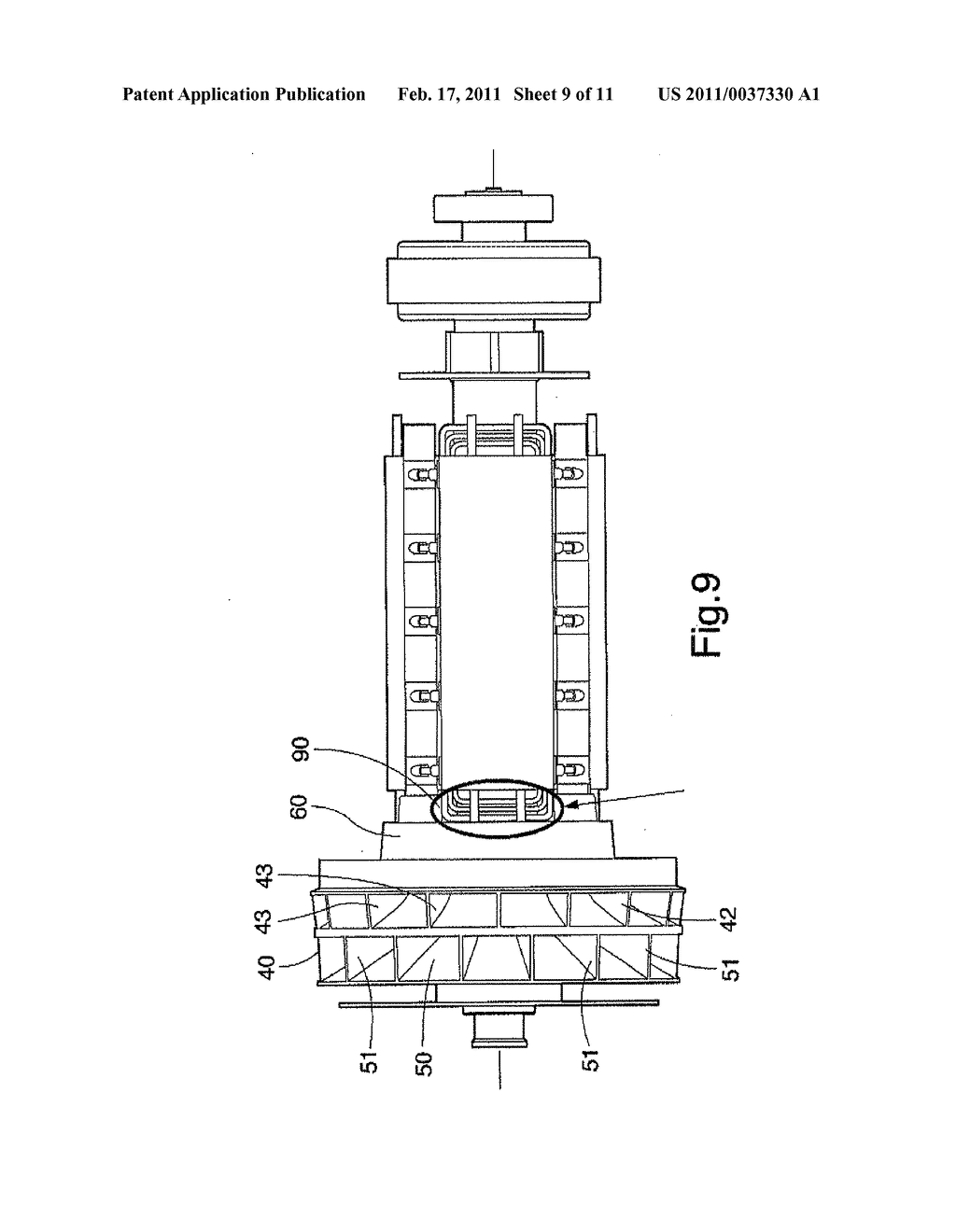  ELECTRIC MACHINE INCLUDING A MULTI-CHANNEL FAN - diagram, schematic, and image 10