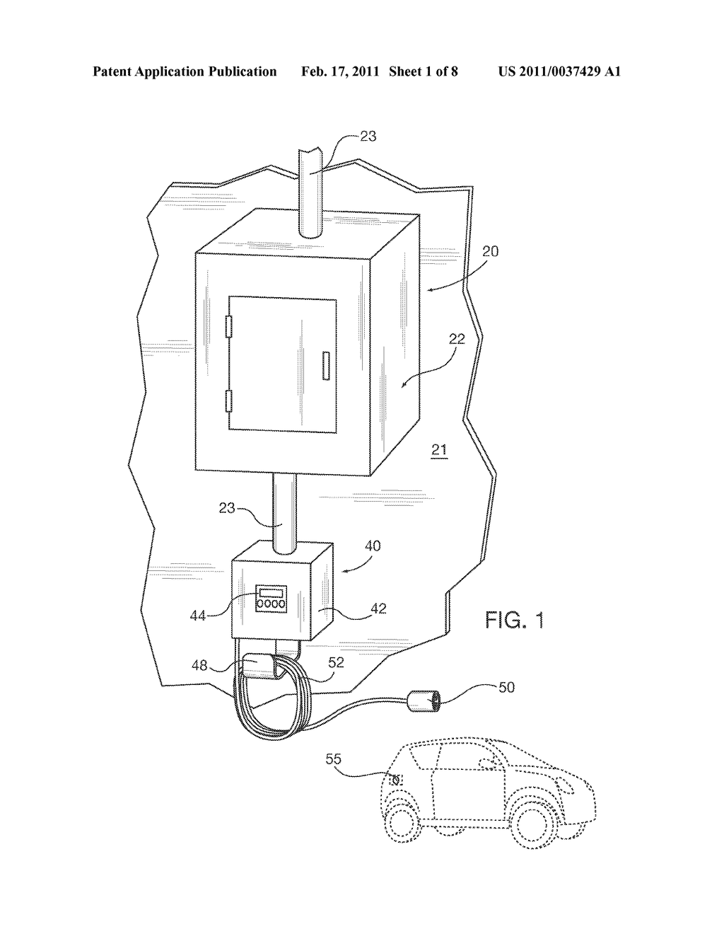 ELECTRICAL DISTRIBUTION SYSTEM RECHARGING STATION FOR ELECTRIC VEHICLES - diagram, schematic, and image 02