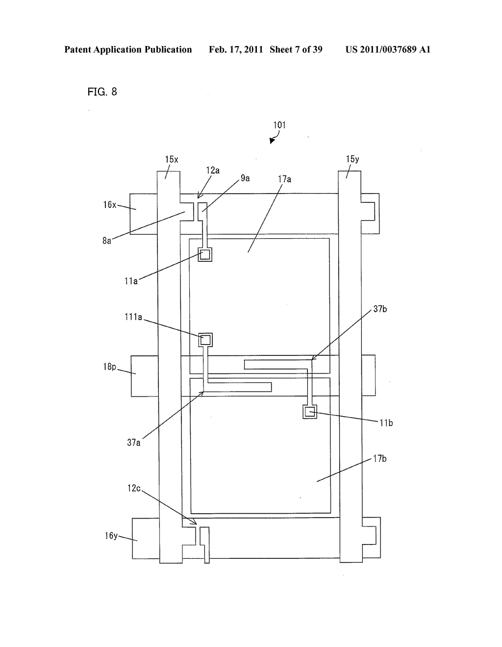 ACTIVE MATRIX SUBSTRATE, MANUFACTURING METHOD OF ACTIVE MATRIX SUBSTRATE, LIQUID CRYSTAL PANEL, MANUFACTURING METHOD OF LIQUID CRYSTAL PANEL, LIQUID CRYSTAL DISPLAY APPARATUS, LIQUID CRYSTAL DISPLAY UNIT, AND TELEVISION RECEIVER - diagram, schematic, and image 08