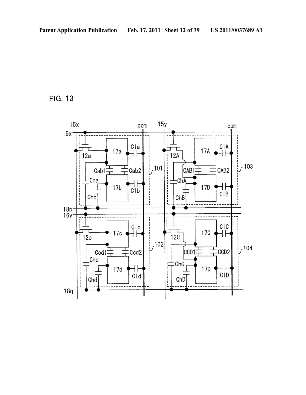 ACTIVE MATRIX SUBSTRATE, MANUFACTURING METHOD OF ACTIVE MATRIX SUBSTRATE, LIQUID CRYSTAL PANEL, MANUFACTURING METHOD OF LIQUID CRYSTAL PANEL, LIQUID CRYSTAL DISPLAY APPARATUS, LIQUID CRYSTAL DISPLAY UNIT, AND TELEVISION RECEIVER - diagram, schematic, and image 13