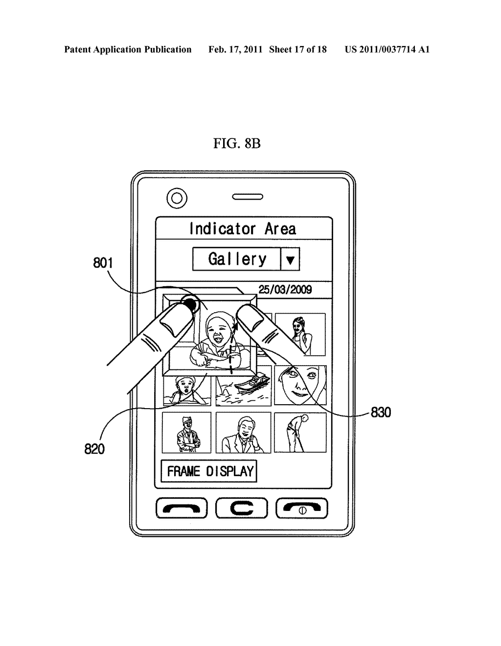 METHOD FOR DISPLAYING DATA AND MOBILE TERMINAL THEREOF - diagram, schematic, and image 18