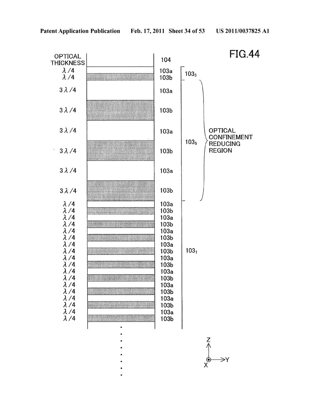 VERTICAL CAVITY SURFACE EMITTING LASER DEVICE, VERTICAL CAVITY SURFACE EMITTING LASER ARRAY, OPTICAL SCANNING APPARATUS, IMAGE FORMING APPARATUS, OPTICAL TRANSMISSION MODULE AND OPTICAL TRANSMISSION SYSTEM - diagram, schematic, and image 35