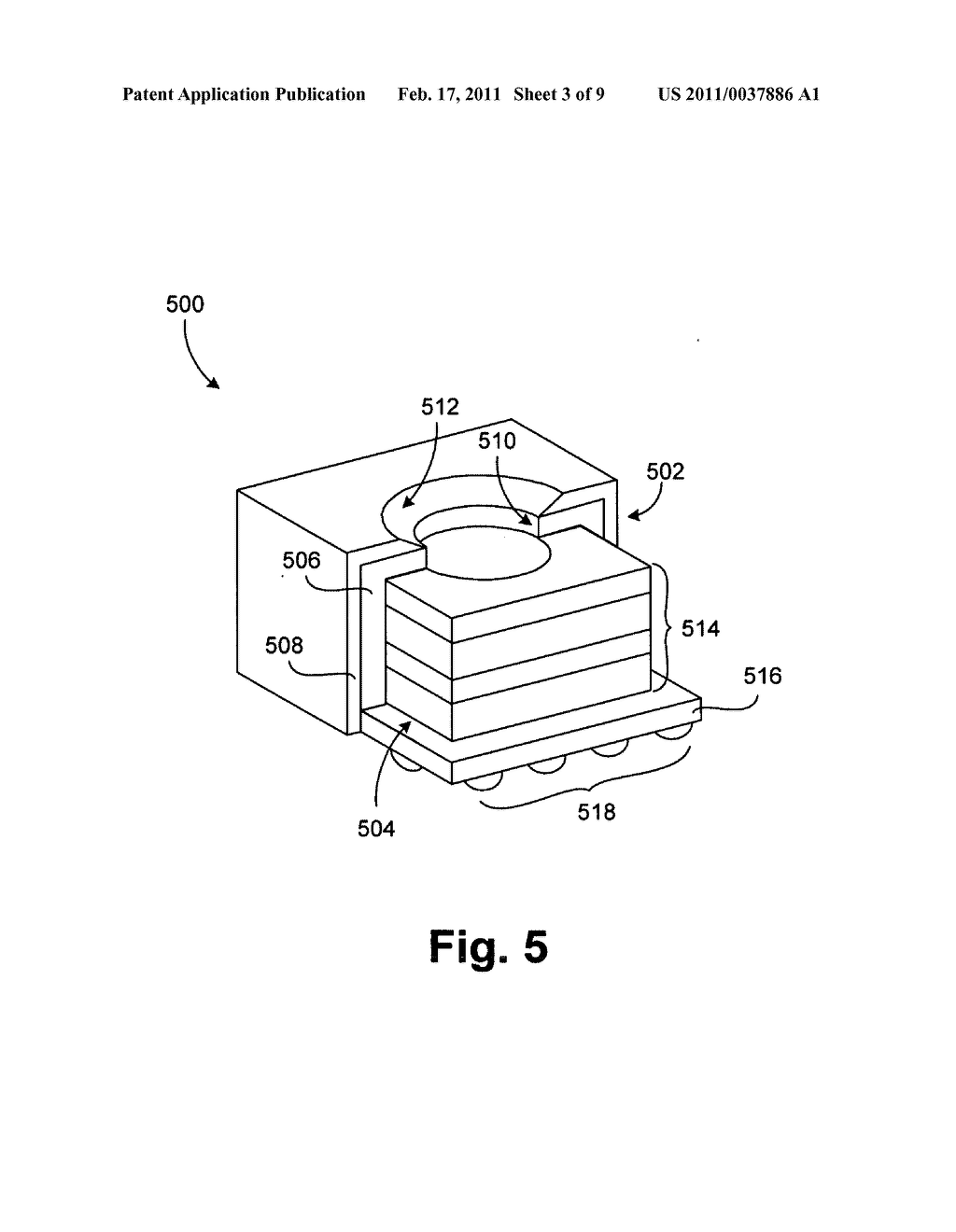 Wafer level camera module with molded housing and method of manufacturing - diagram, schematic, and image 04