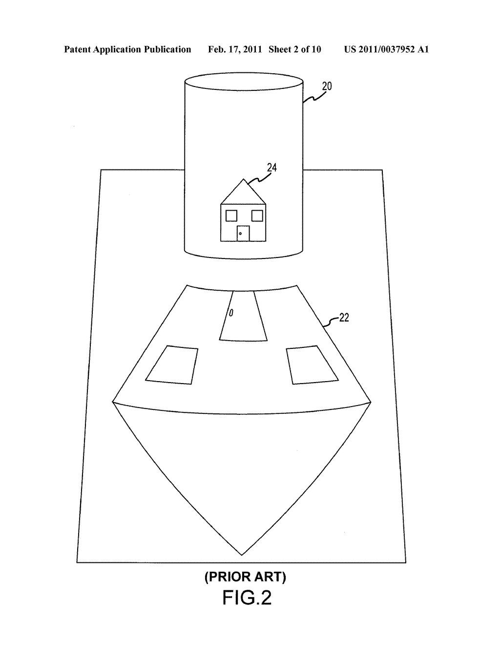 APPARATUS AND METHOD FOR AN ANAMORPHIC PEPPER'S GHOST ILLUSION - diagram, schematic, and image 03