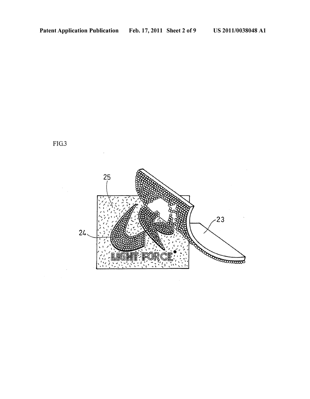 RETROREFLECTIVE MEMBER PRODUCING IRIDESCENT REFLECTED LIGHT - diagram, schematic, and image 03