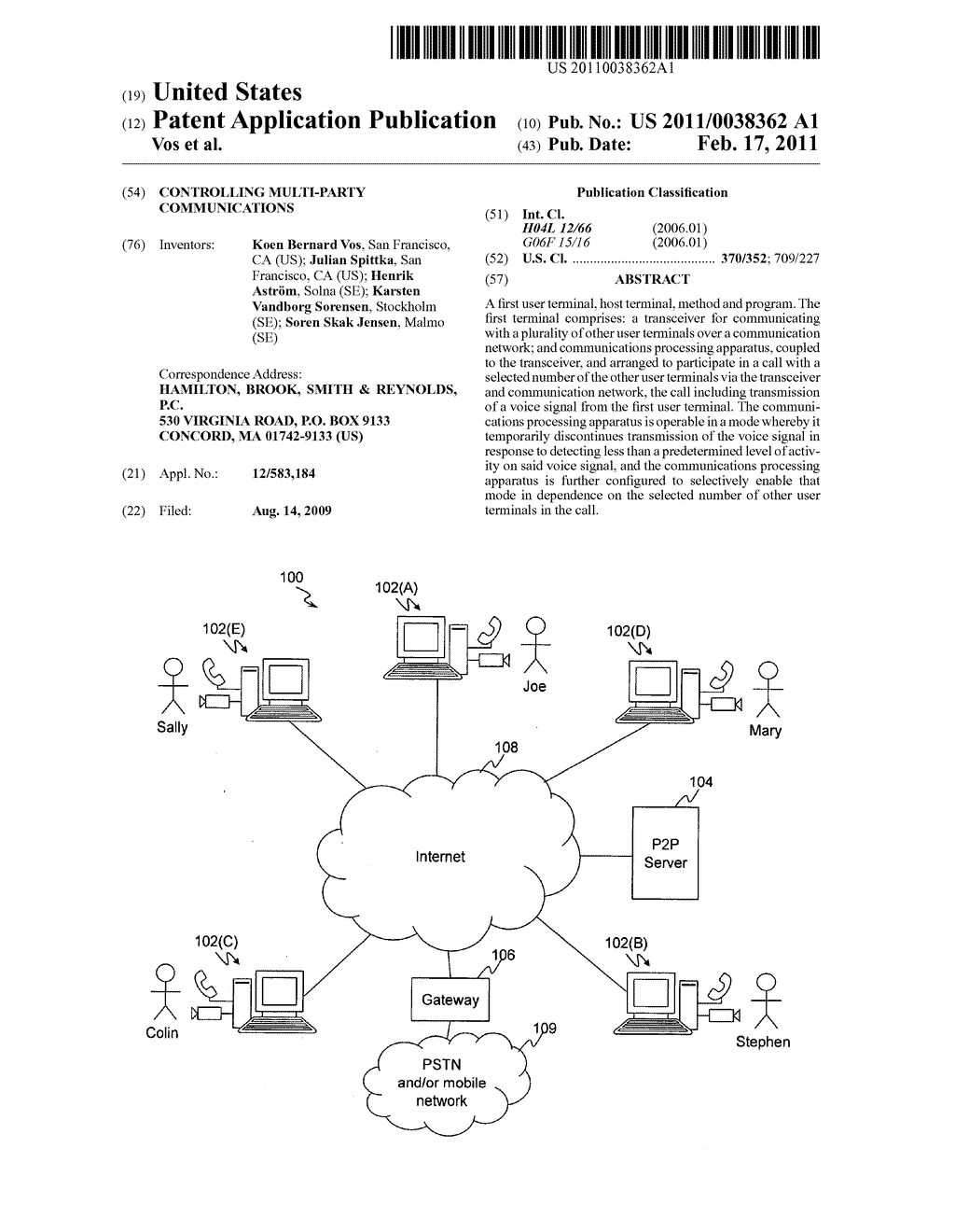 Controlling multi-party communications - diagram, schematic, and image 01