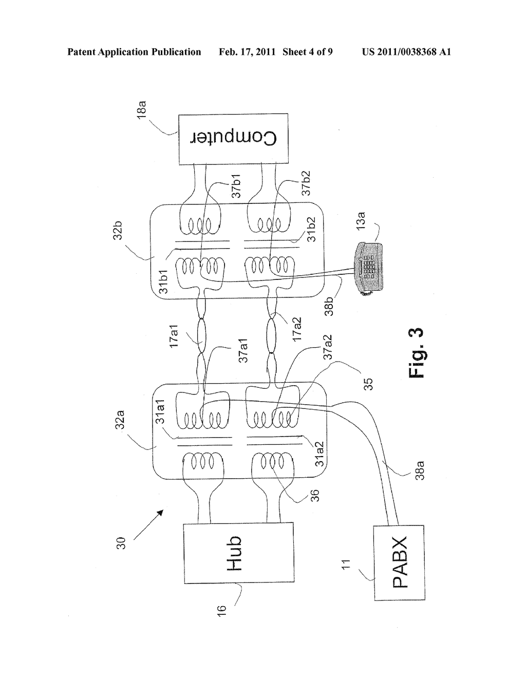 TELEPHONE COMMUNICATION SYSTEM AND METHOD OVER LOCAL AREA NETWORK WIRING - diagram, schematic, and image 05