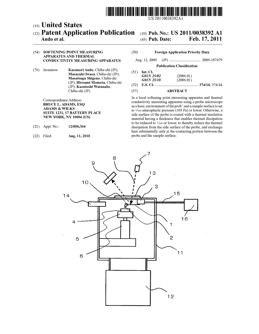 Softening point measuring apparatus and thermal conductivity measuring apparatus - diagram, schematic, and image 01