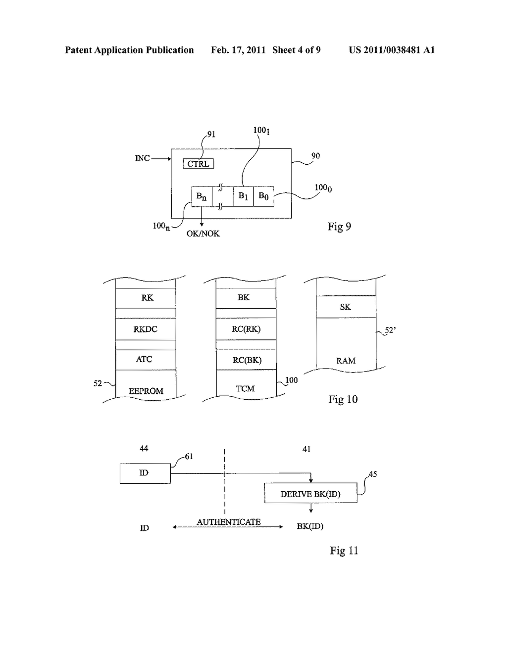 HIERARCHIZATION OF CRYTOGRAPHIC KEYS IN AN ELECTRONIC CIRCUIT - diagram, schematic, and image 05