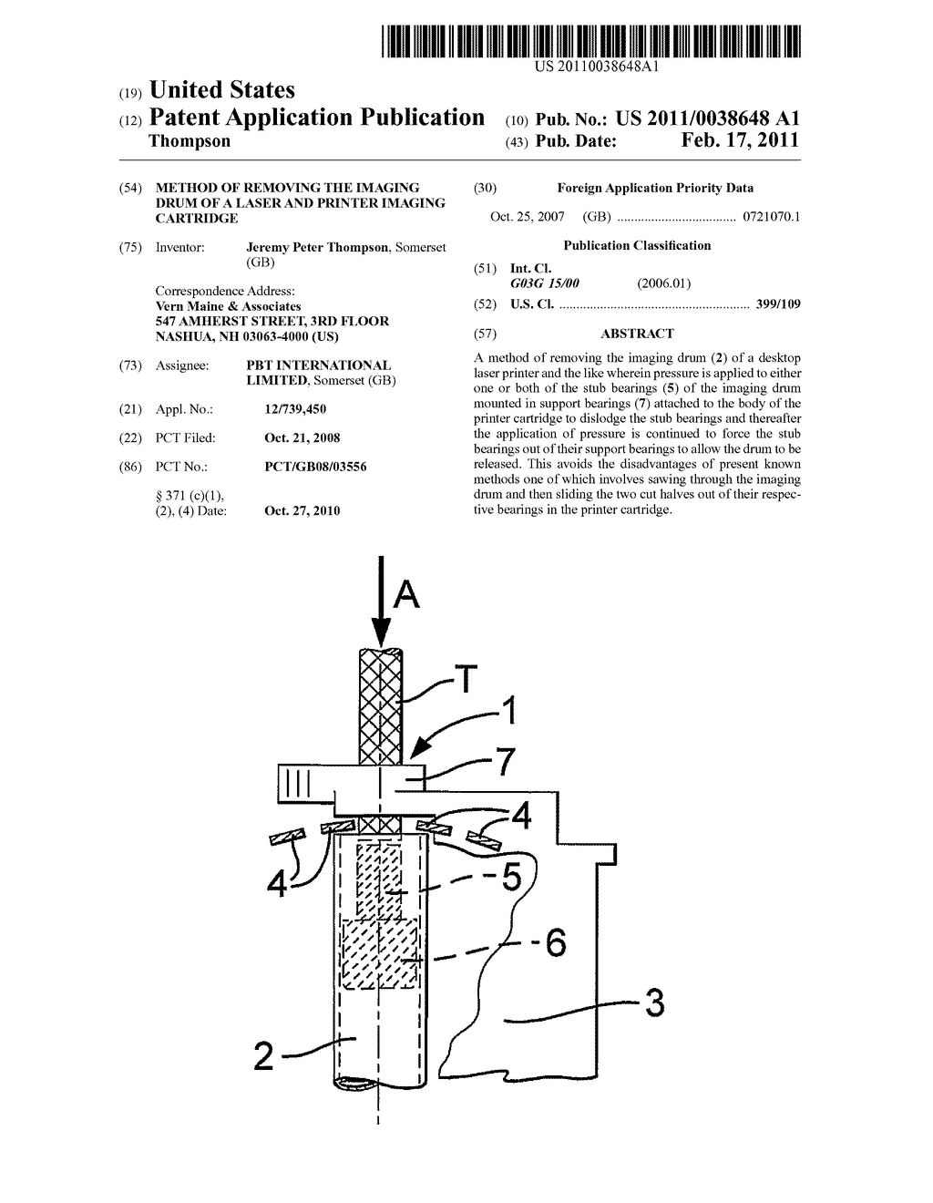 METHOD OF REMOVING THE IMAGING DRUM OF A LASER AND PRINTER IMAGING CARTRIDGE - diagram, schematic, and image 01