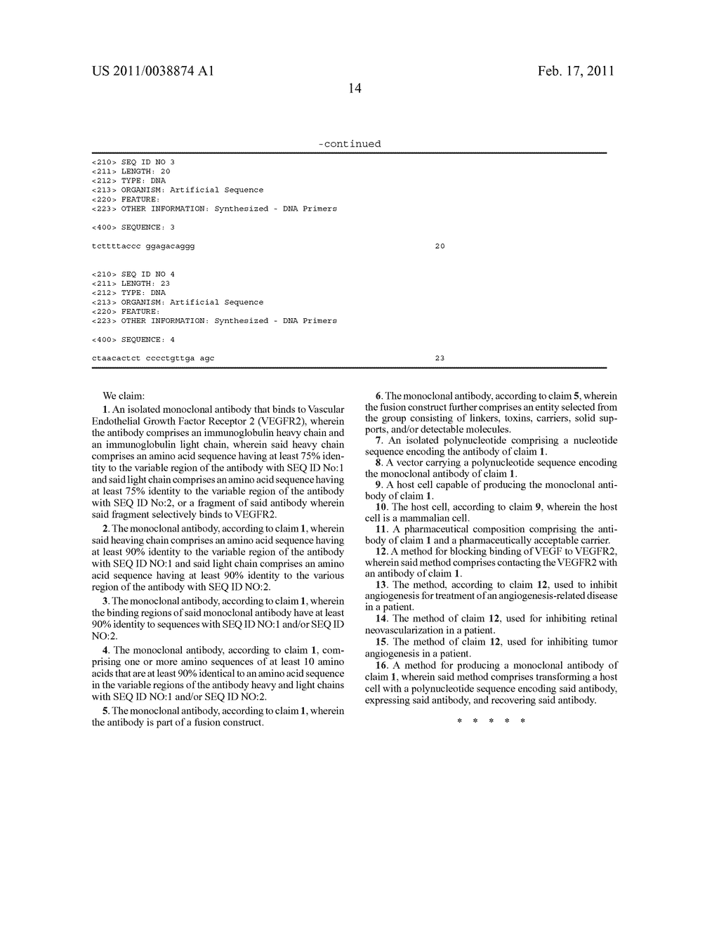 ANTI-VEGFR MONOCLONAL ANTIBODY, METHOD OF MAKING AND USES THEREOF - diagram, schematic, and image 15