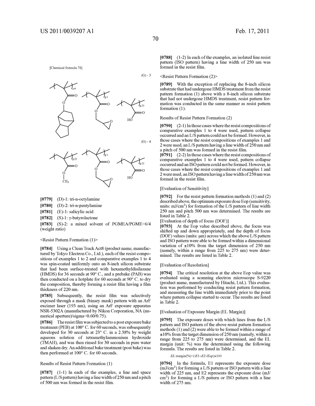 RESIST COMPOSITION AND METHOD OF FORMING RESIST PATTERN - diagram, schematic, and image 71