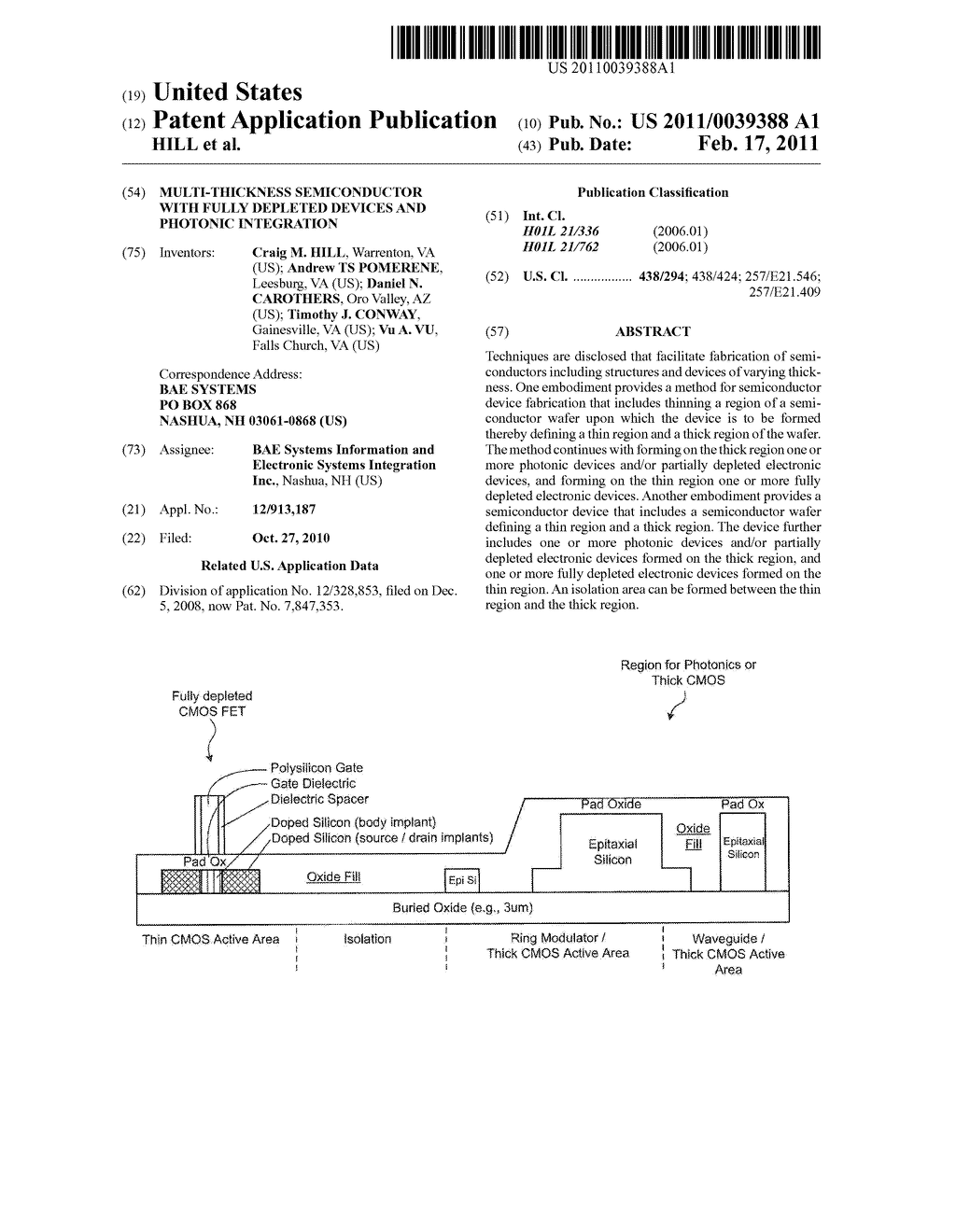 Multi-Thickness Semiconductor With Fully Depleted Devices And Photonic Integration - diagram, schematic, and image 01