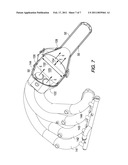 Exhaust plenum for distributing exhaust gas uniformly through a catalyst module diagram and image