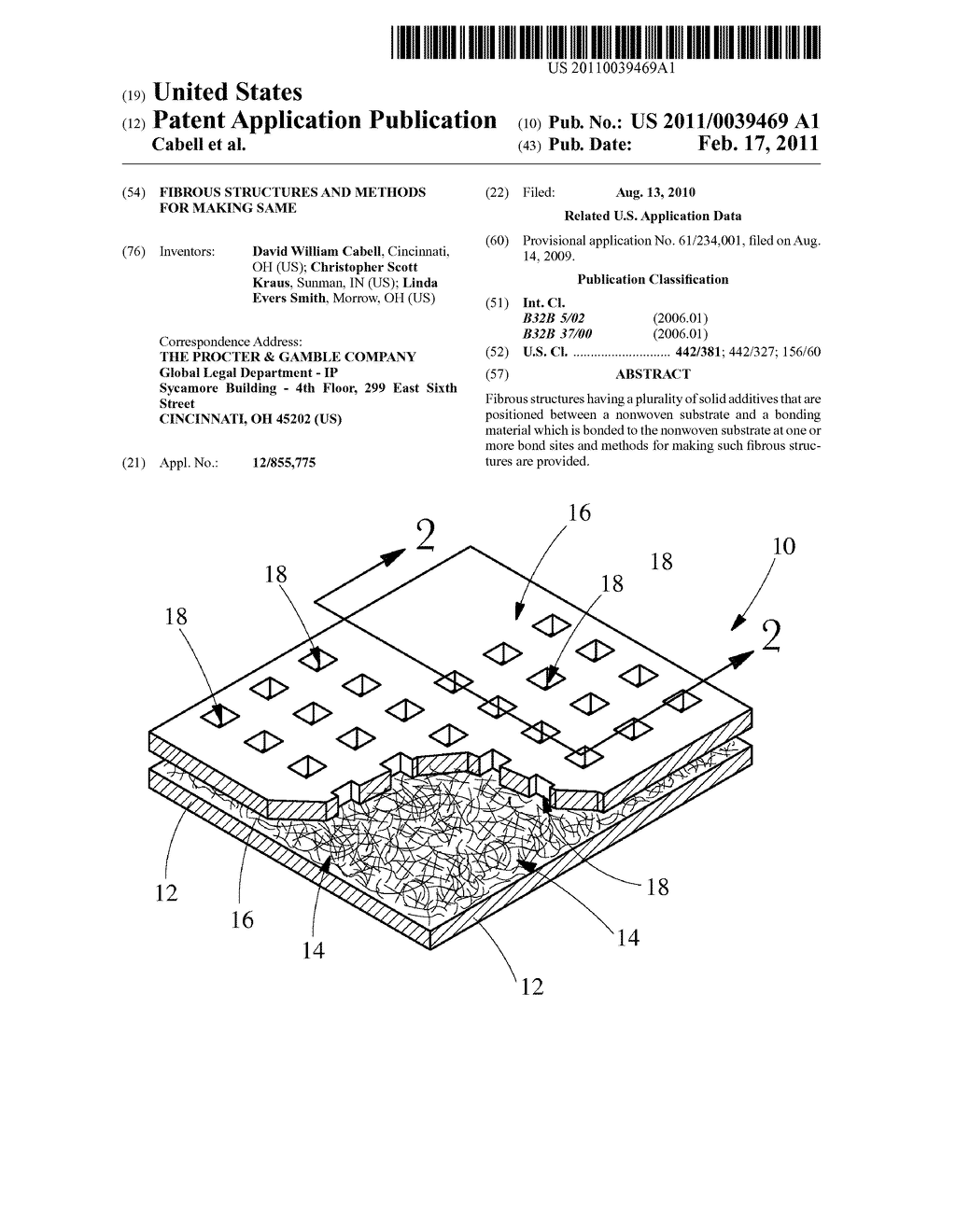 FIBROUS STRUCTURES AND METHODS FOR MAKING SAME - diagram, schematic, and image 01
